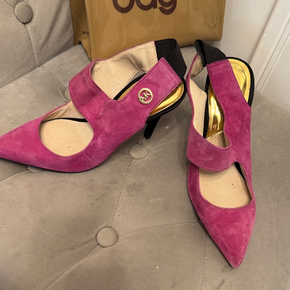 MICHAEL Michael Kors Fuchsia Suede Heels
